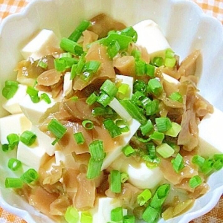 豆腐とザーサイの中華風あえ物